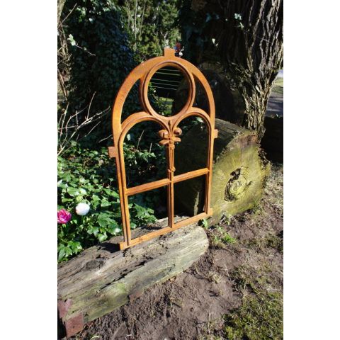 Eisenfenster, Stallfenster Kirchenfenster Rundbogen, Fenster für Gartenmauer